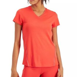 NWT women’s Ideology Active Reflective V-Neck T-Shirt large
